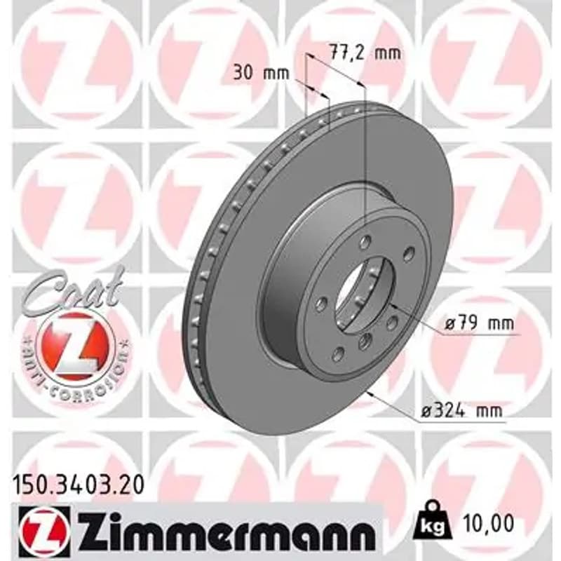 ZIMMERMANN stabdžių diskas 150-3403-20