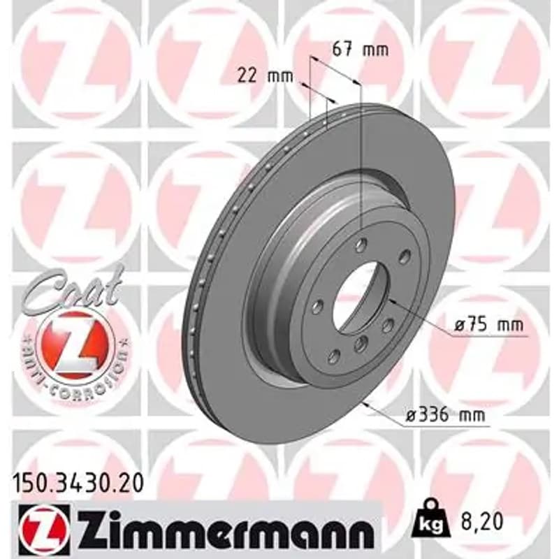 ZIMMERMANN stabdžių diskas 150-3430-20