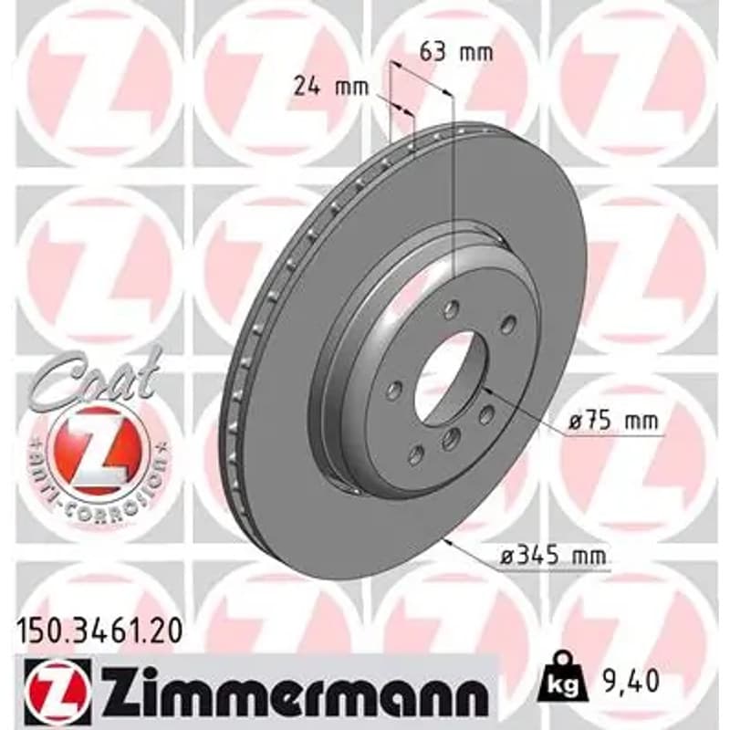ZIMMERMANN stabdžių diskas 150-3461-20