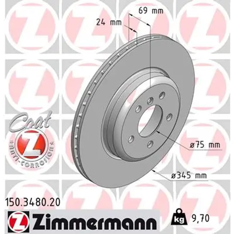 ZIMMERMANN stabdžių diskas 150-3480-20