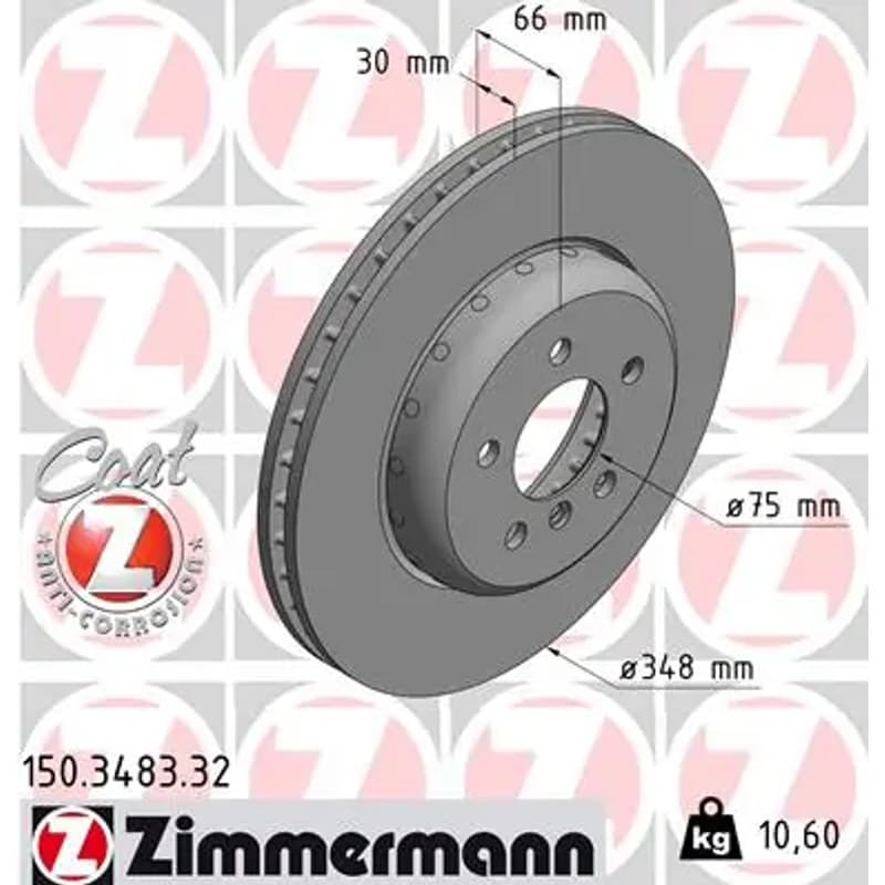 ZIMMERMANN stabdžių diskas 150-3483-32