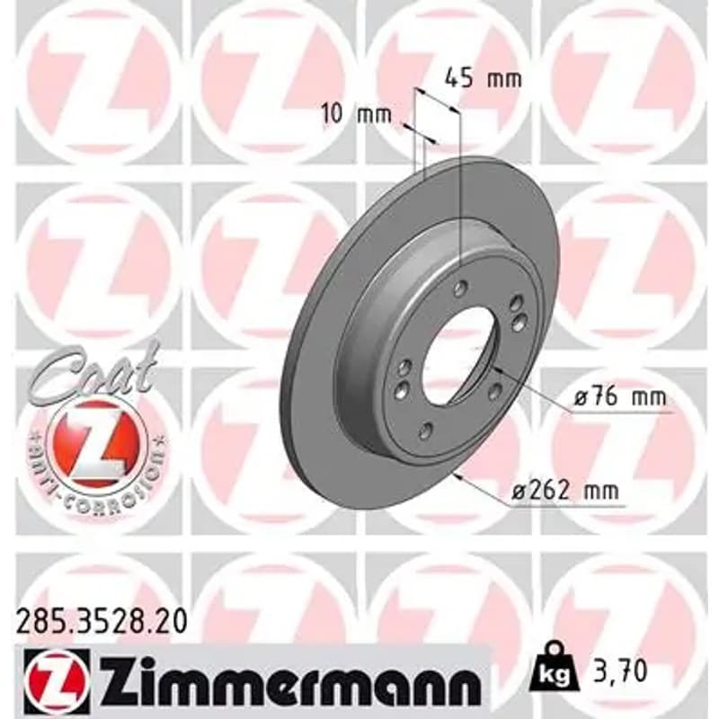 ZIMMERMANN stabdžių diskas 285-3528-20