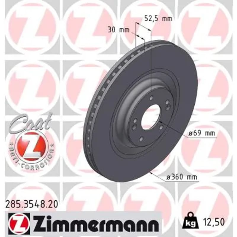 ZIMMERMANN stabdžių diskas 285-3548-20