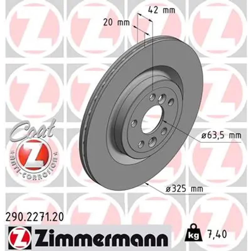 ZIMMERMANN stabdžių diskas 290-2271-20