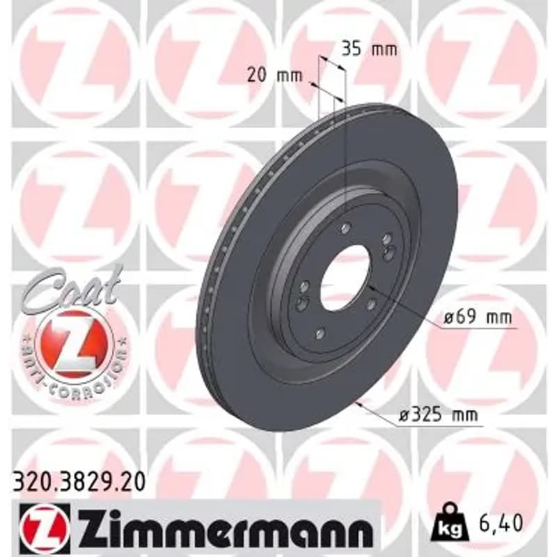 ZIMMERMANN stabdžių diskas 320-3829-20