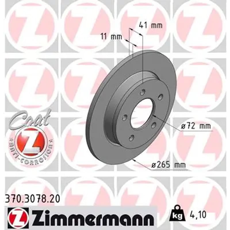 ZIMMERMANN stabdžių diskas 370-3078-20