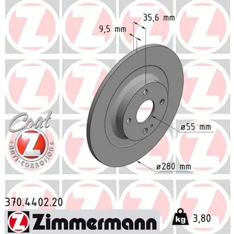 ZIMMERMANN stabdžių diskas 370-4402-20