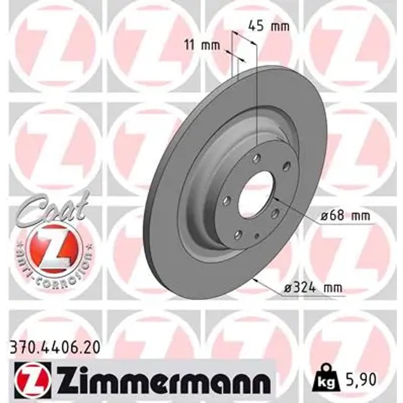 ZIMMERMANN stabdžių diskas 370-4406-20