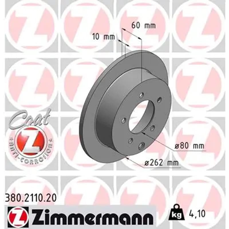 ZIMMERMANN stabdžių diskas 380-2110-20