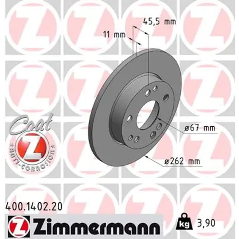 ZIMMERMANN stabdžių diskas 400-1402-20