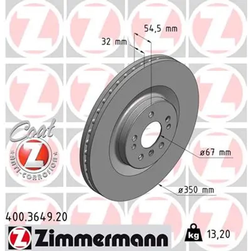 ZIMMERMANN stabdžių diskas 400-3649-20