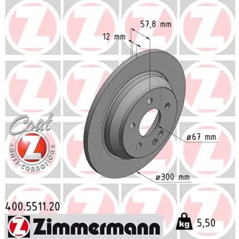 ZIMMERMANN stabdžių diskas 400-5511-20