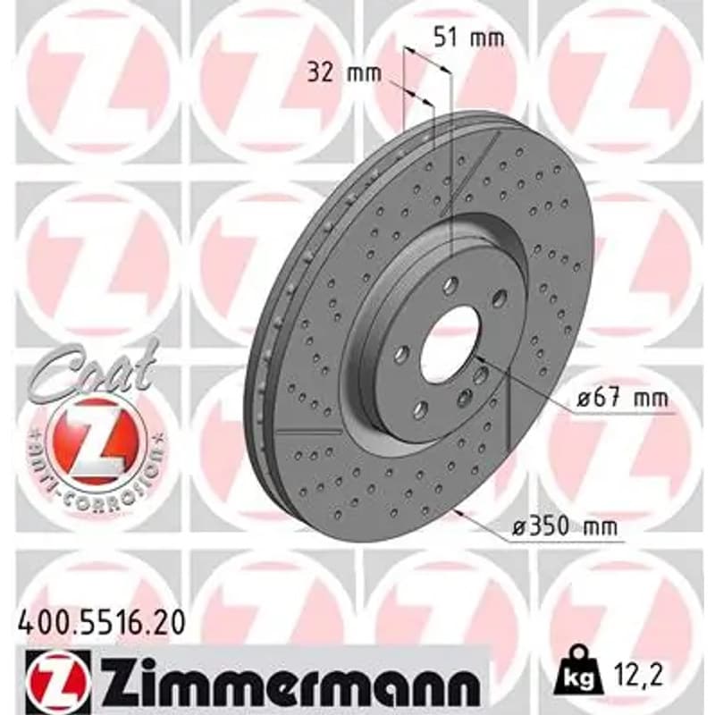 ZIMMERMANN stabdžių diskas 400-5516-20