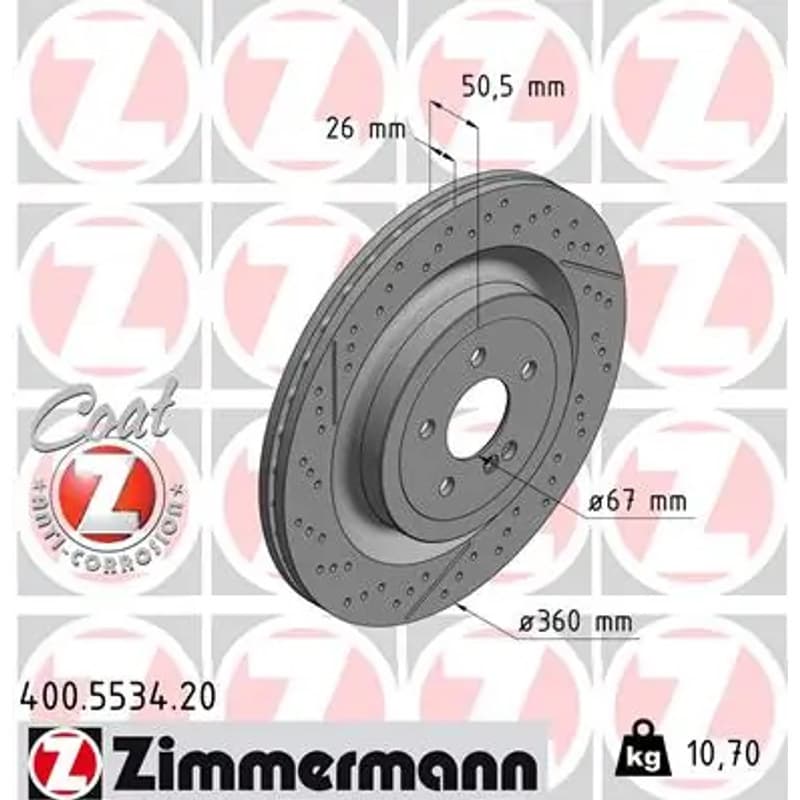 ZIMMERMANN stabdžių diskas 400-5534-20
