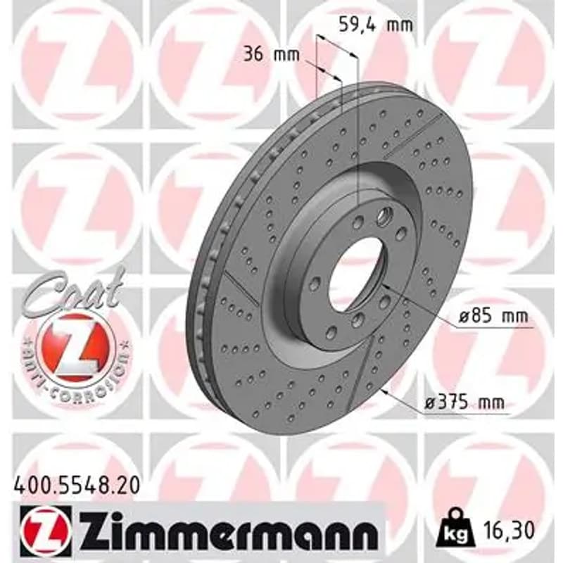 ZIMMERMANN stabdžių diskas 400-5548-20