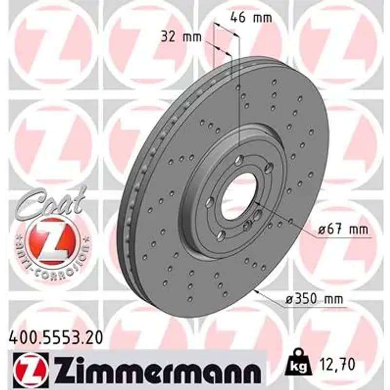 ZIMMERMANN stabdžių diskas 400-5553-20