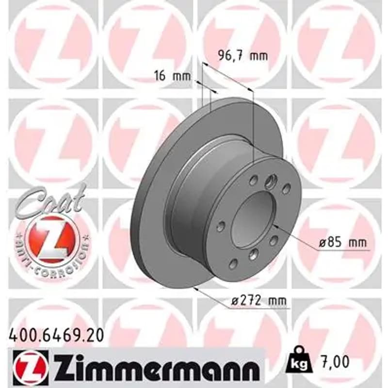 ZIMMERMANN stabdžių diskas 400-6469-20