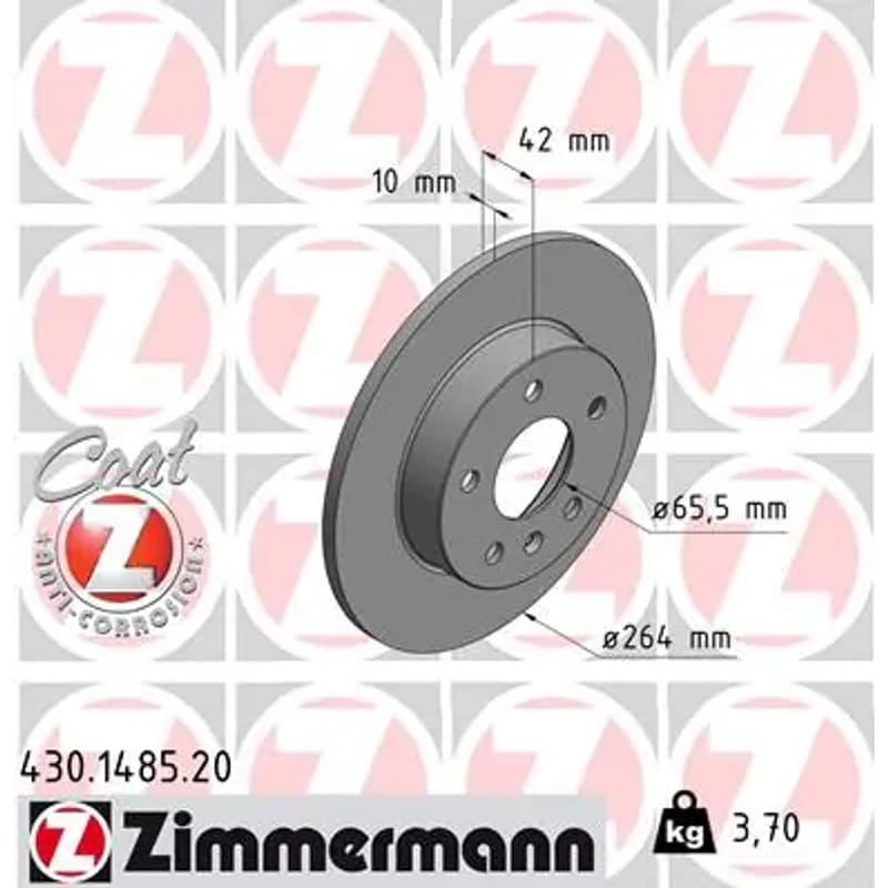 ZIMMERMANN stabdžių diskas 430-1485-20