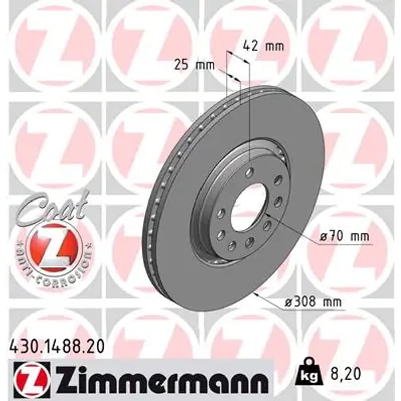 ZIMMERMANN stabdžių diskas 430-1488-20