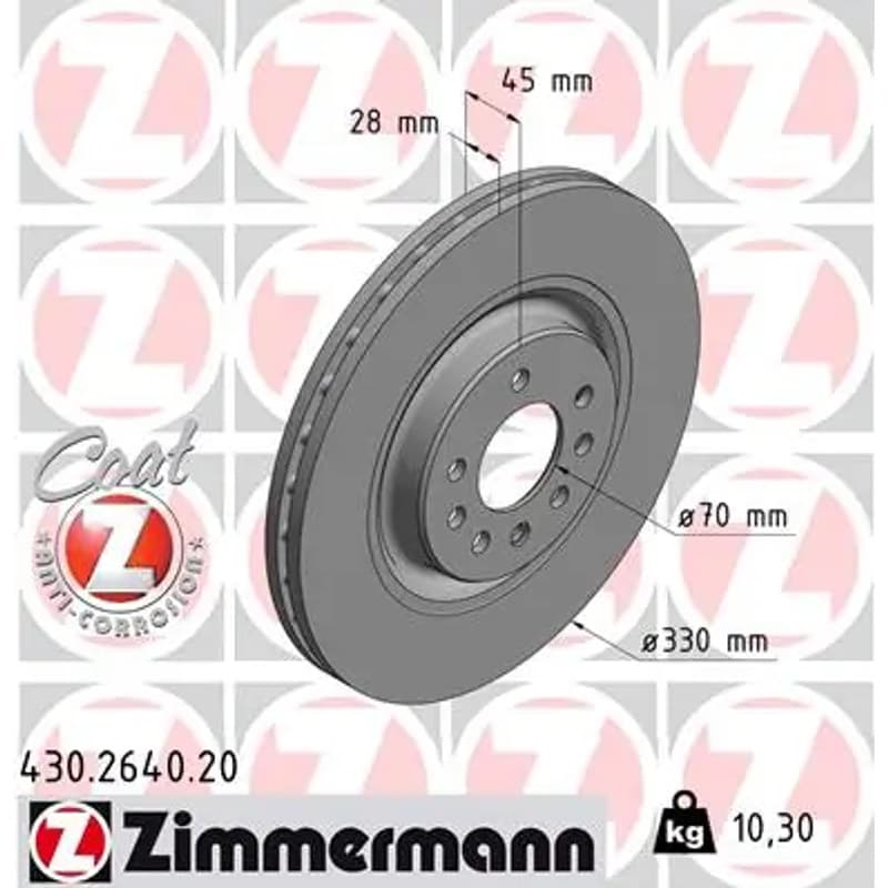 ZIMMERMANN stabdžių diskas 430-2640-20