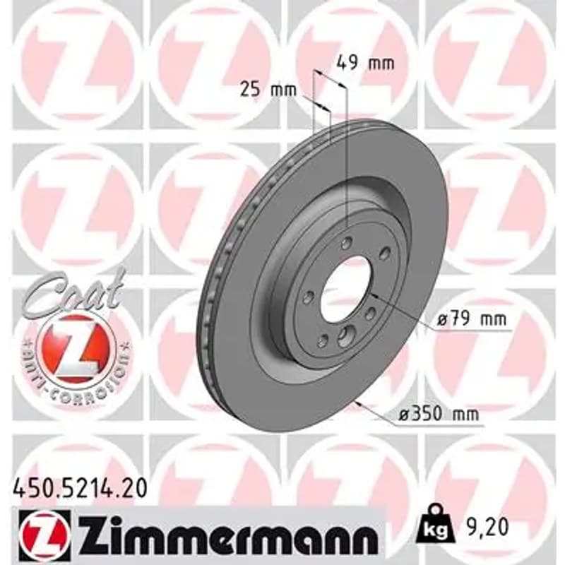 ZIMMERMANN stabdžių diskas 450-5214-20