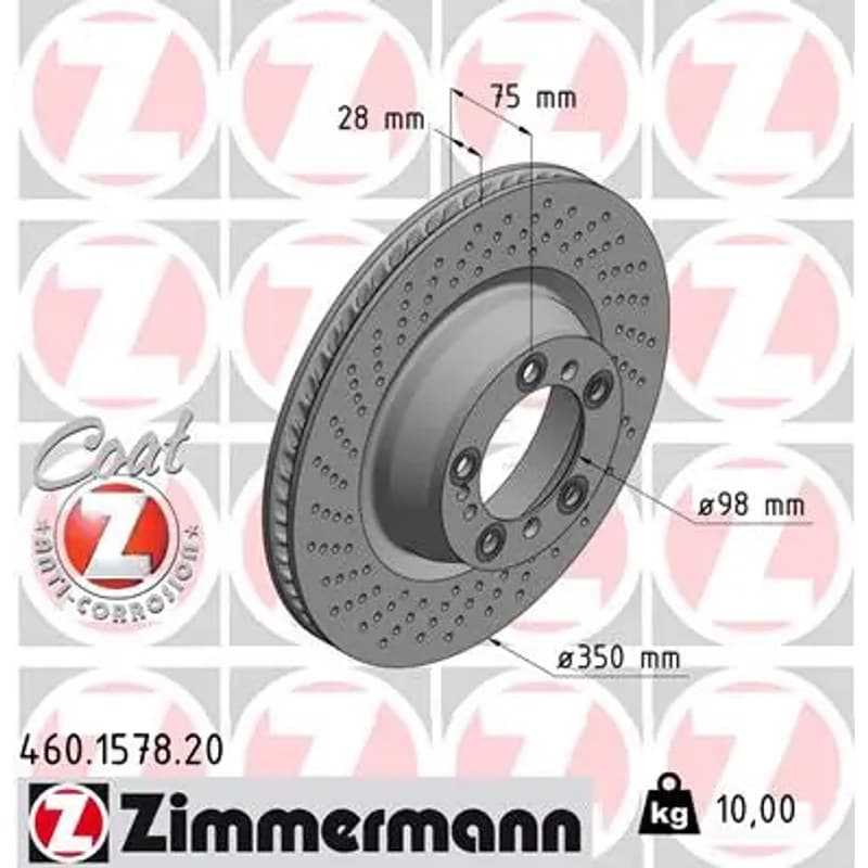ZIMMERMANN stabdžių diskas 460-1578-20