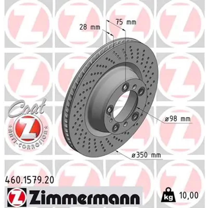 ZIMMERMANN stabdžių diskas 460-1579-20