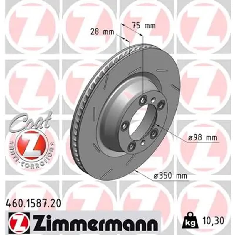 ZIMMERMANN stabdžių diskas 460-1587-20