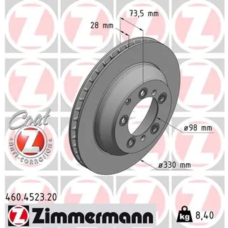 ZIMMERMANN stabdžių diskas 460-4523-20