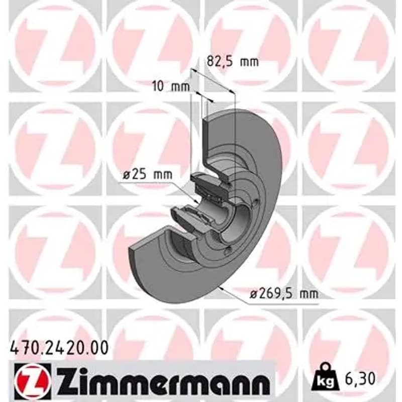 ZIMMERMANN stabdžių diskas 470-2420-00