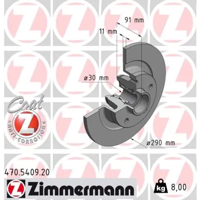 ZIMMERMANN stabdžių diskas 470-5409-20