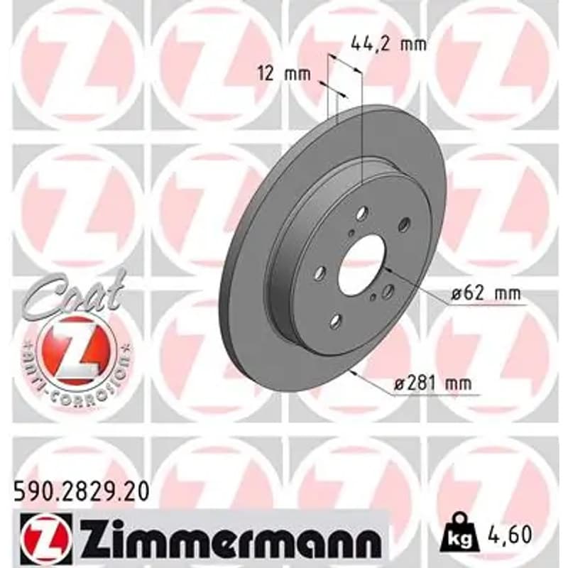 ZIMMERMANN stabdžių diskas 590-2829-20