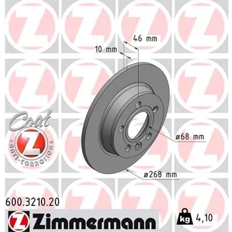 ZIMMERMANN stabdžių diskas 600-3210-20