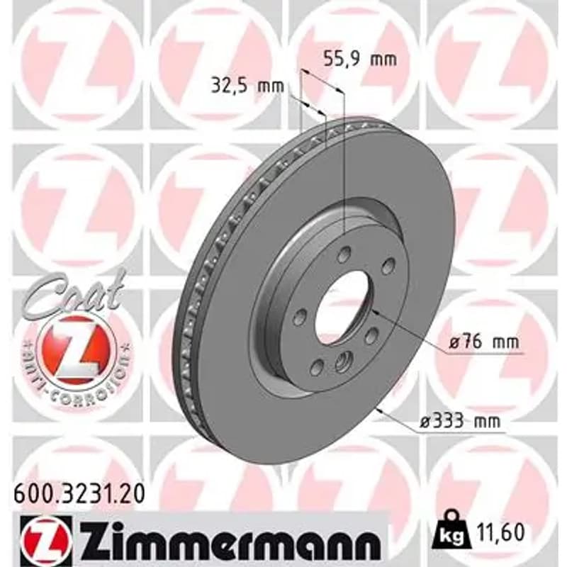ZIMMERMANN stabdžių diskas 600-3231-20