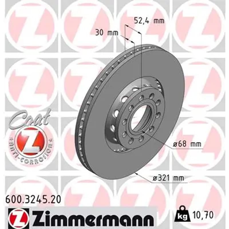 ZIMMERMANN stabdžių diskas 600-3245-20