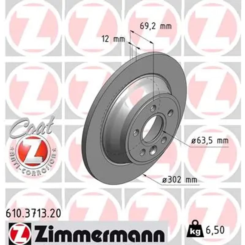 ZIMMERMANN stabdžių diskas 610-3713-20