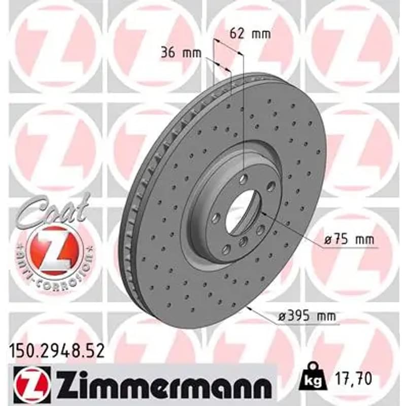 ZIMMERMANN stabdžių diskas 150-2948-52