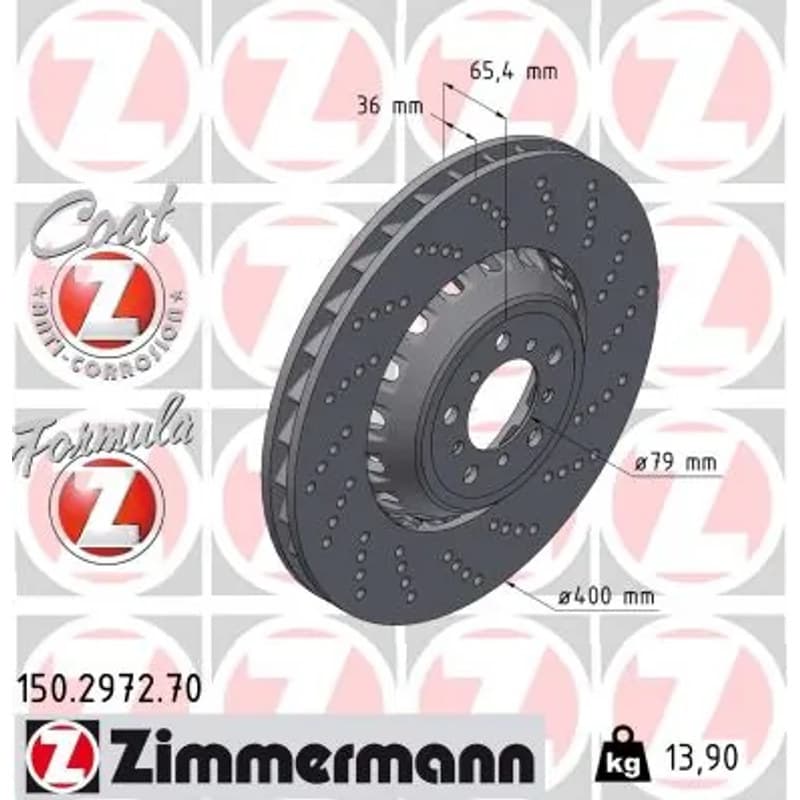 ZIMMERMANN stabdžių diskas 150-2972-70