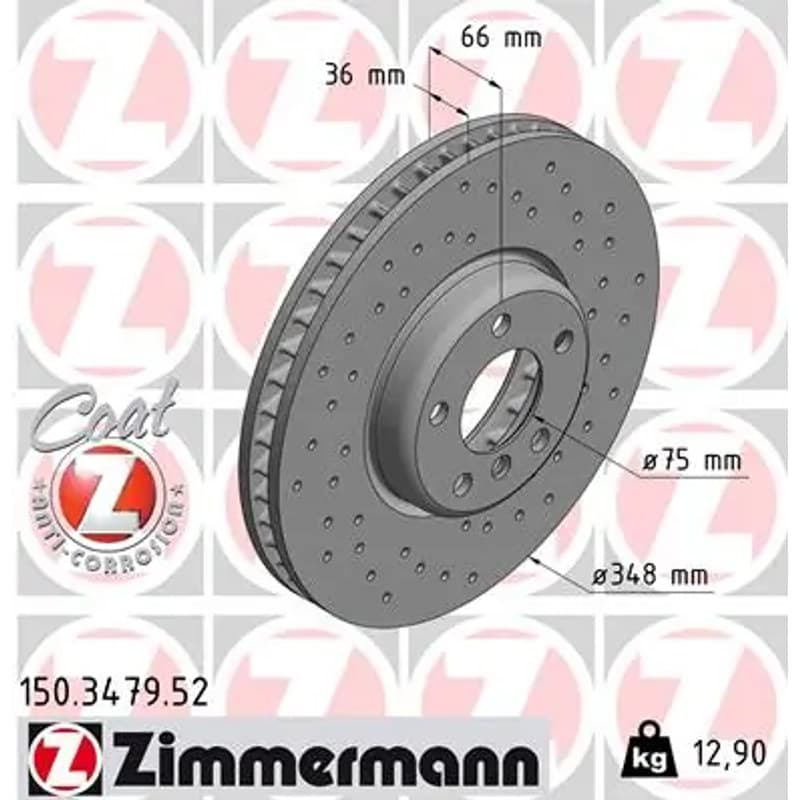 ZIMMERMANN stabdžių diskas 150-3479-52