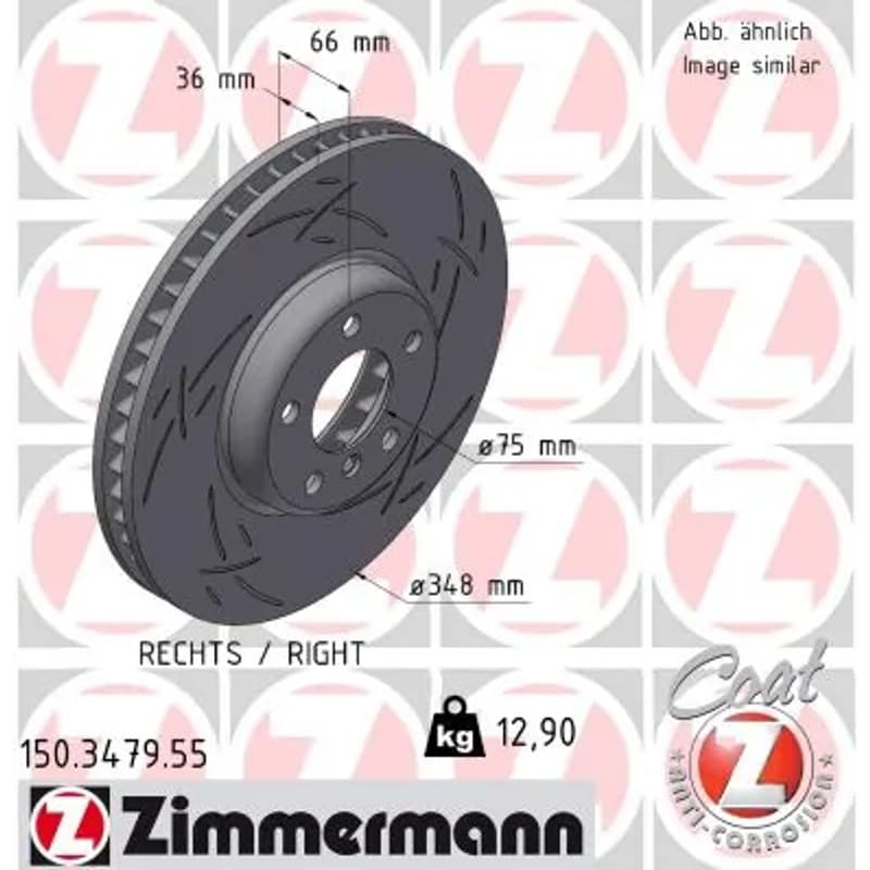 ZIMMERMANN stabdžių diskas 150-3479-55