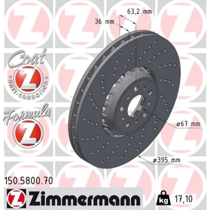 ZIMMERMANN stabdžių diskas 150-5800-70
