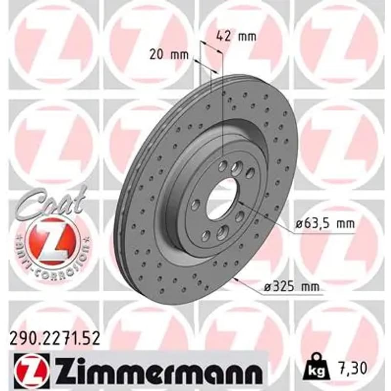 ZIMMERMANN stabdžių diskas 290-2271-52
