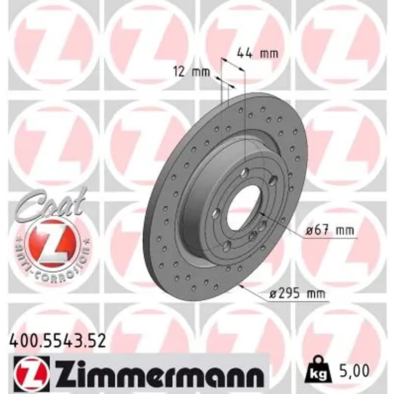 ZIMMERMANN stabdžių diskas 400-5543-52