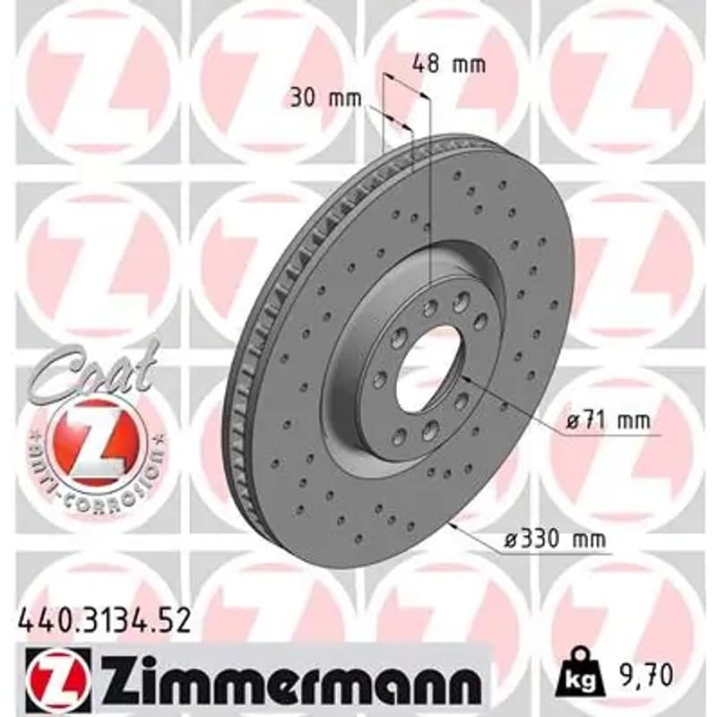 ZIMMERMANN stabdžių diskas 440-3134-52