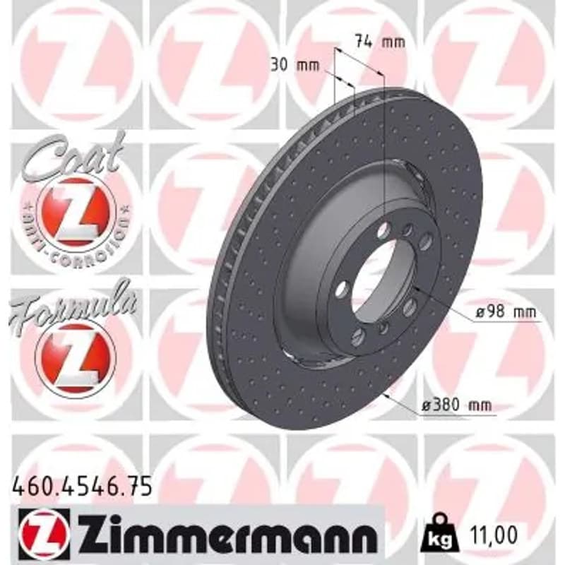 ZIMMERMANN stabdžių diskas 460-4546-75