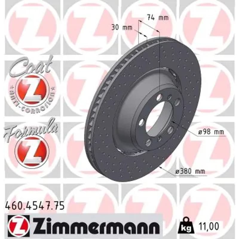 ZIMMERMANN stabdžių diskas 460-4547-75