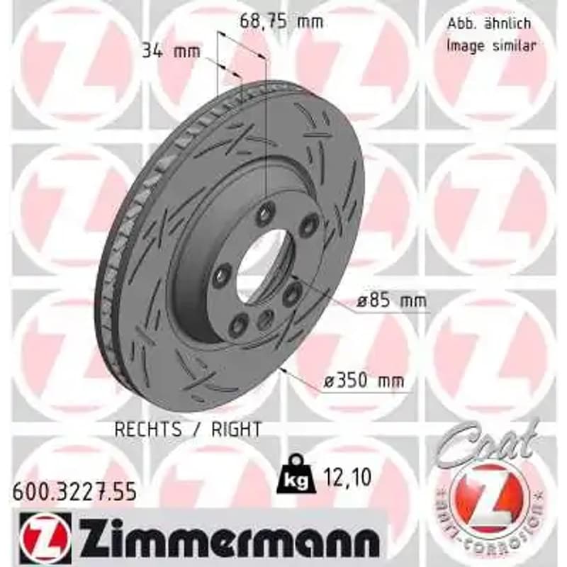 ZIMMERMANN stabdžių diskas 600-3227-55