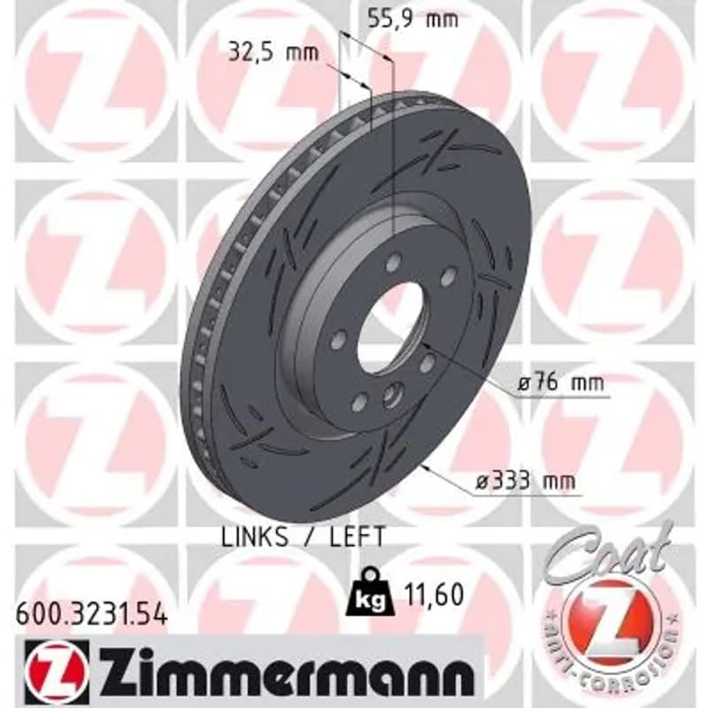 ZIMMERMANN stabdžių diskas 600-3231-54
