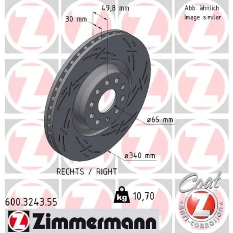 ZIMMERMANN stabdžių diskas 600-3243-55