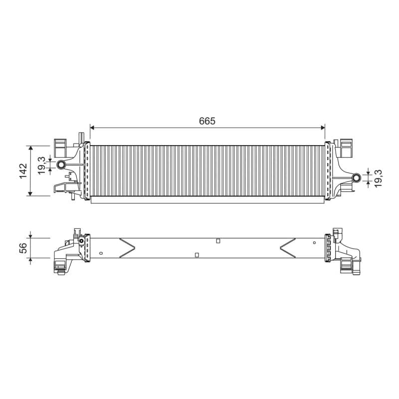 VALEO radiatorius, variklio aušinimas 701249 VALEO